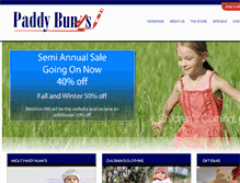 Tablet Screenshot of paddybunks.com